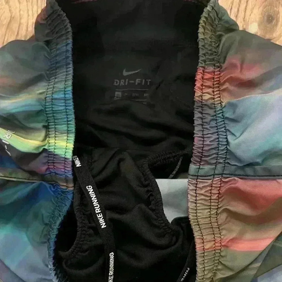 Nike Dri Fit Lined Running Shorts Women's Size XS Purple Multi - Picture 5 of 5